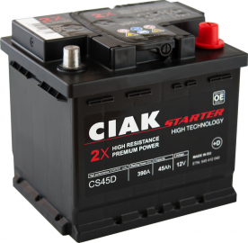 AKUMULATOR 12V 45 AH D+ CIAK STARTER